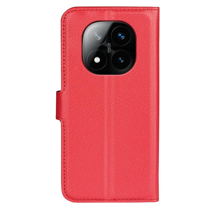 For Xiaomi Redmi Note 14 Pro+ Litchi Texture Horizontal Flip Leather Phone Case with Holder