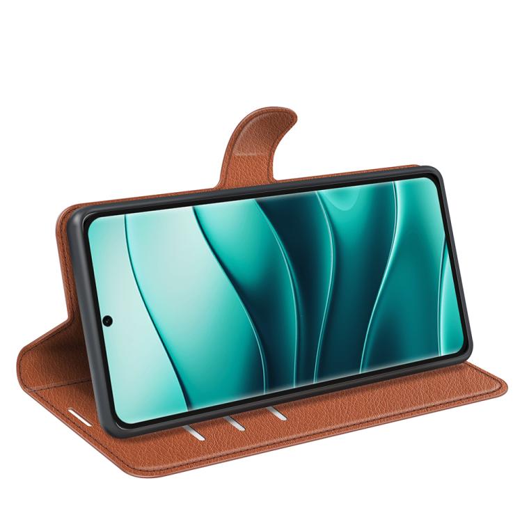 For Xiaomi Redmi Note 14 Pro+ Litchi Texture Horizontal Flip Leather Phone Case with Holder