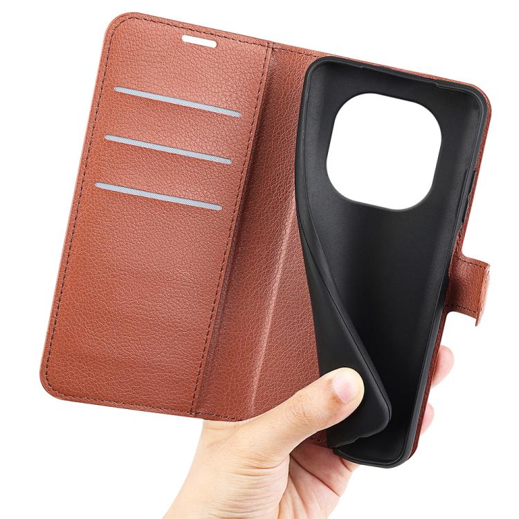 For Xiaomi Redmi Note 14 Pro+ Litchi Texture Horizontal Flip Leather Phone Case with Holder