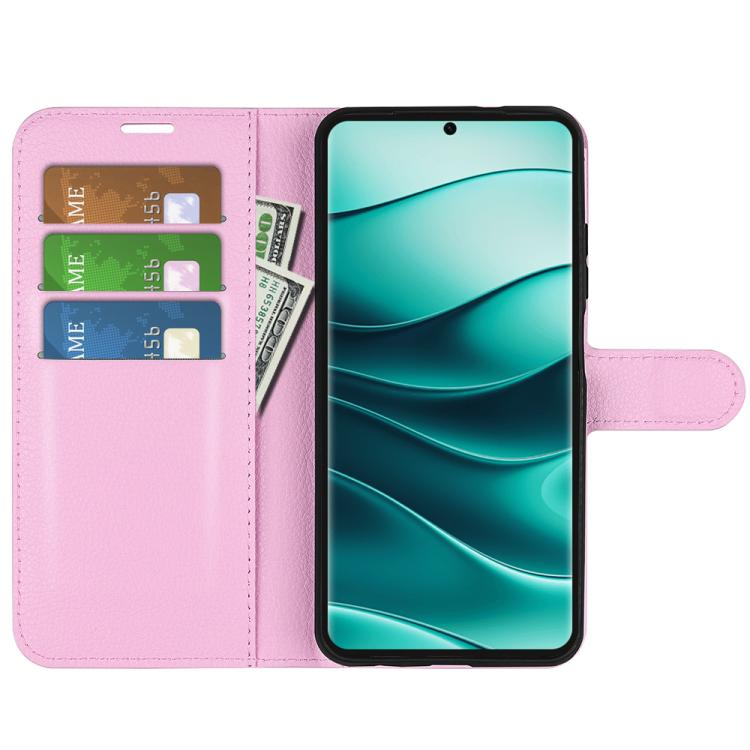 For Xiaomi Redmi Note 14 Pro+ Litchi Texture Horizontal Flip Leather Phone Case with Holder