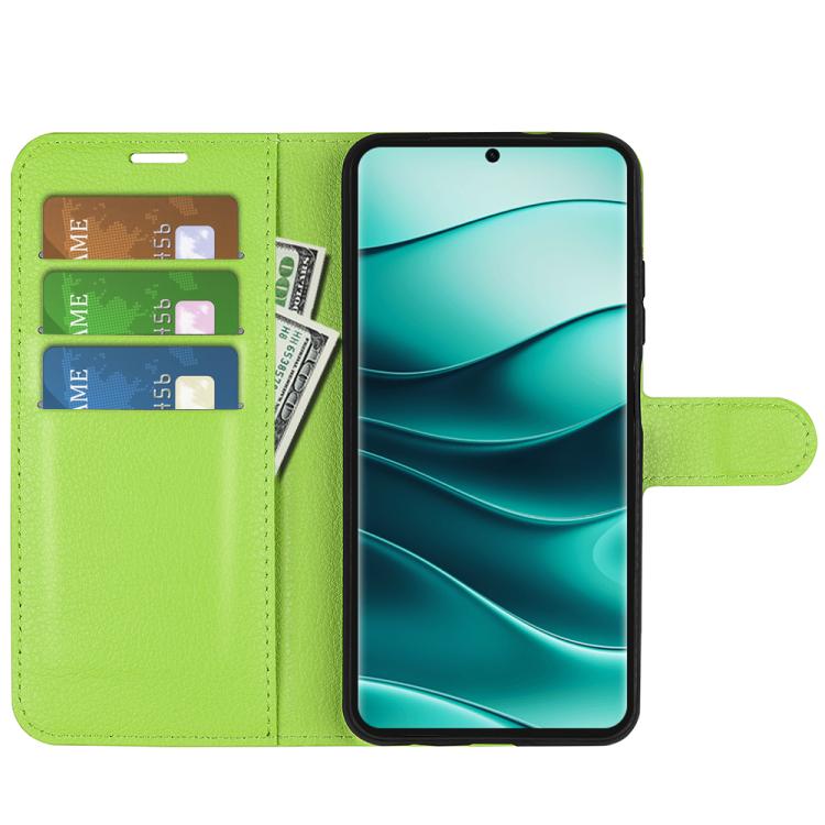 For Xiaomi Redmi Note 14 Pro+ Litchi Texture Horizontal Flip Leather Phone Case with Holder