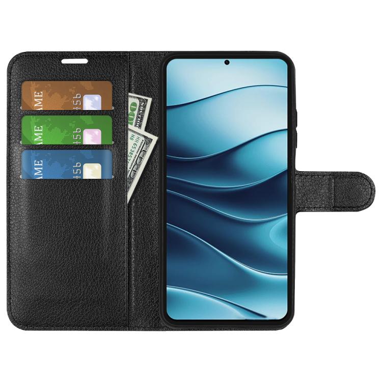 For Xiaomi Redmi Note 14 5G Litchi Texture Horizontal Flip Leather Phone Case with Holder
