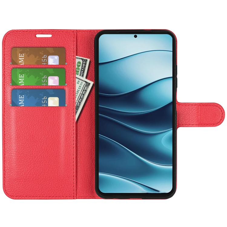 For Xiaomi Redmi Note 14 5G Litchi Texture Horizontal Flip Leather Phone Case with Holder