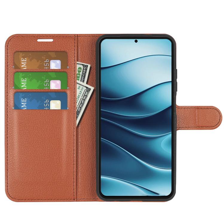 For Xiaomi Redmi Note 14 5G Litchi Texture Horizontal Flip Leather Phone Case with Holder