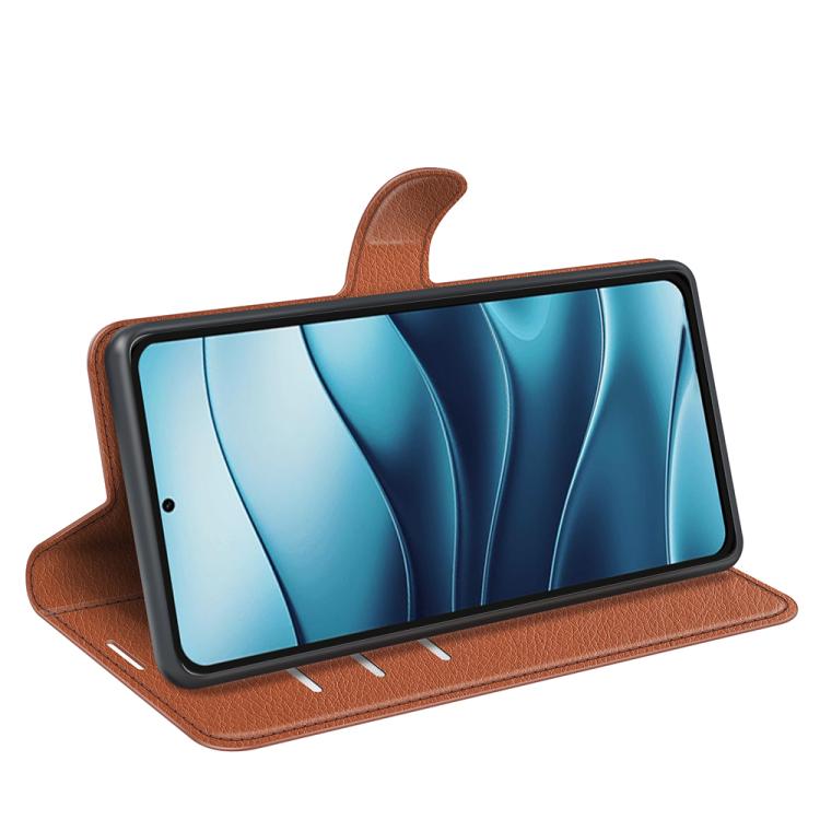 For Xiaomi Redmi Note 14 5G Litchi Texture Horizontal Flip Leather Phone Case with Holder