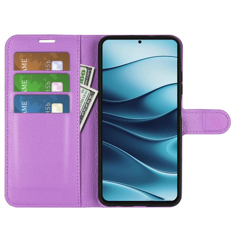 For Xiaomi Redmi Note 14 5G Litchi Texture Horizontal Flip Leather Phone Case with Holder