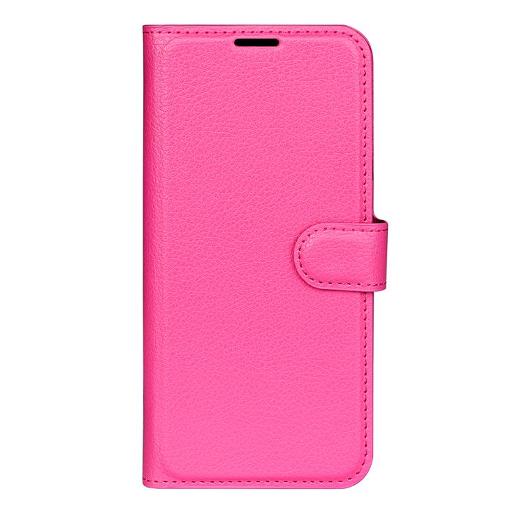 For Redmi Note 14 4G 163.25mm Litchi Texture Horizontal Flip Leather Phone Case with Holder