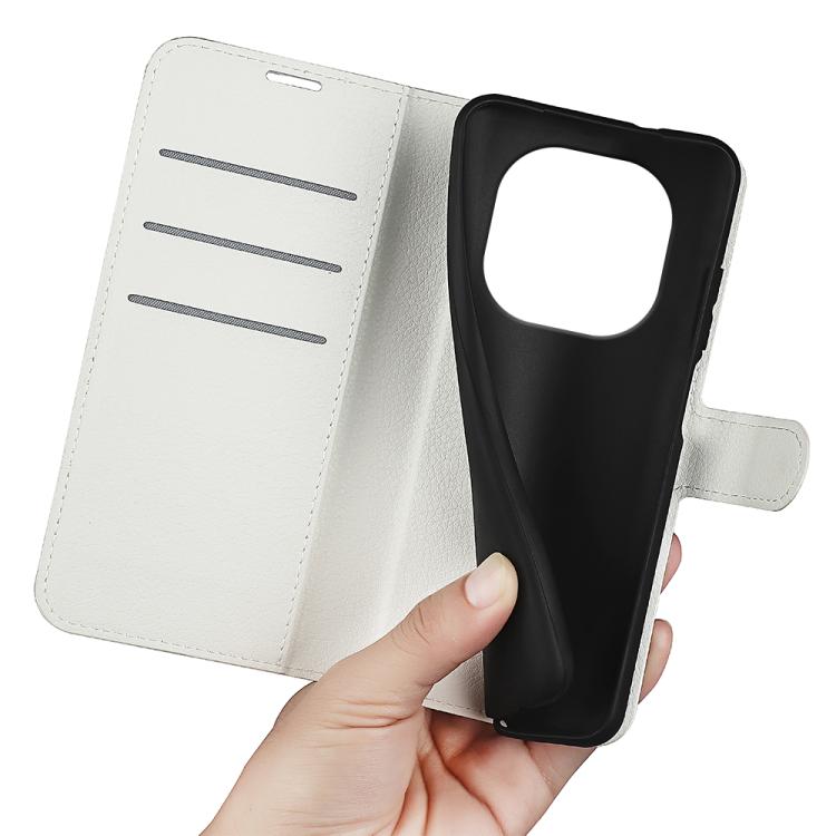 For Xiaomi Redmi Note 14 Pro 4G Litchi Texture Horizontal Flip Leather Phone Case with Holder