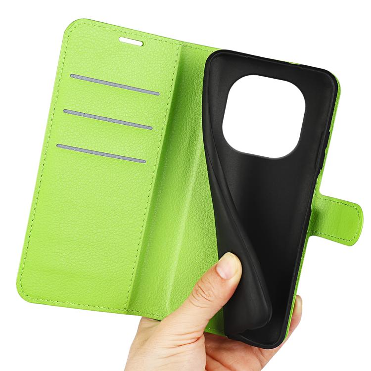 For Xiaomi Redmi Note 14 Pro 4G Litchi Texture Horizontal Flip Leather Phone Case with Holder
