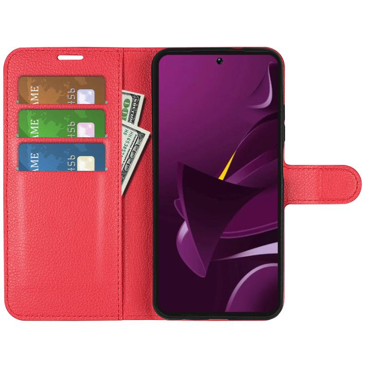 For Xiaomi Poco M7 Pro 5G Litchi Texture Horizontal Flip Leather Phone Case with Holder