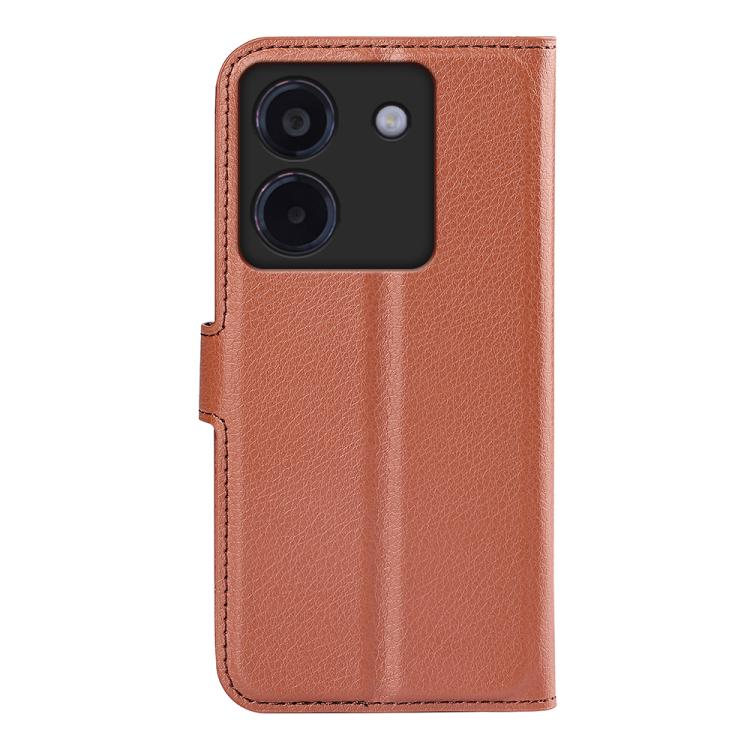 For Xiaomi Poco M7 Pro 5G Litchi Texture Horizontal Flip Leather Phone Case with Holder