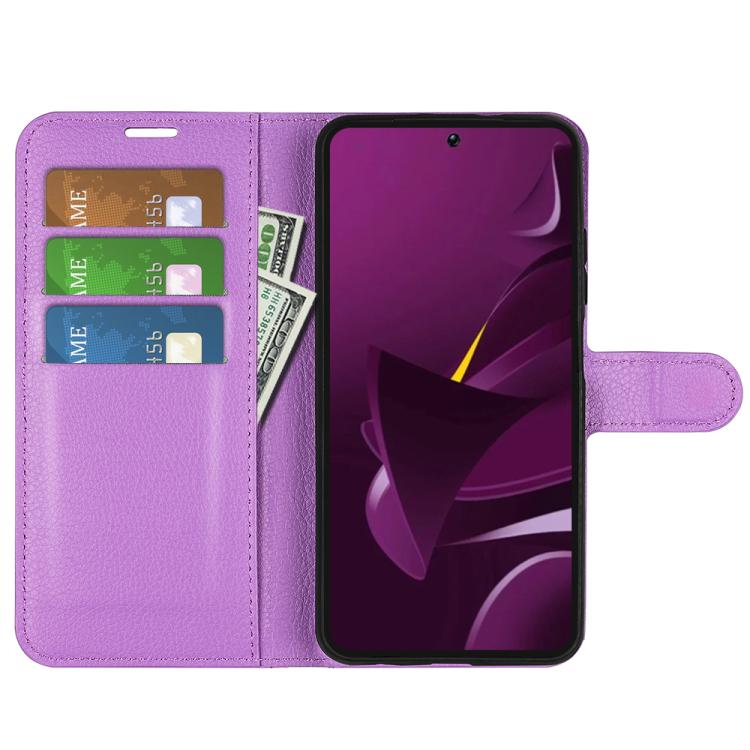 For Xiaomi Poco M7 Pro 5G Litchi Texture Horizontal Flip Leather Phone Case with Holder