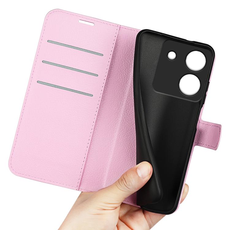For Xiaomi Poco M7 Pro 5G Litchi Texture Horizontal Flip Leather Phone Case with Holder