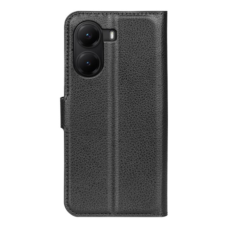 For Xiaomi Poco X7 Pro Litchi Texture Horizontal Flip Leather Phone Case with Holder