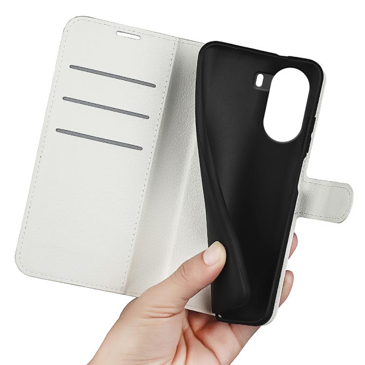 For Xiaomi Poco X7 Pro Litchi Texture Horizontal Flip Leather Phone Case with Holder