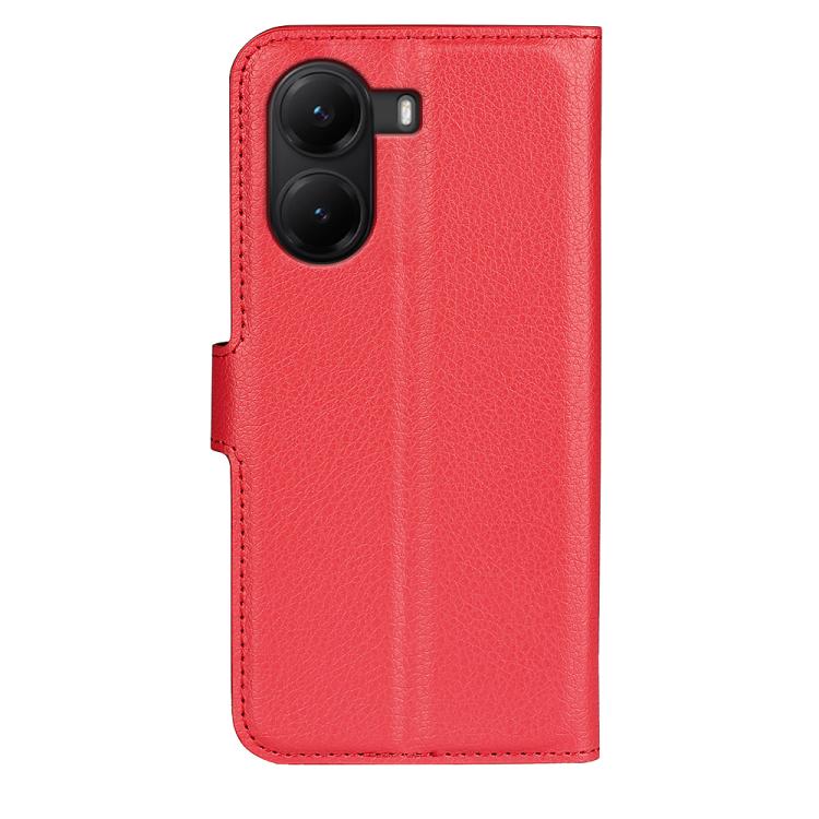 For Xiaomi Poco X7 Pro Litchi Texture Horizontal Flip Leather Phone Case with Holder