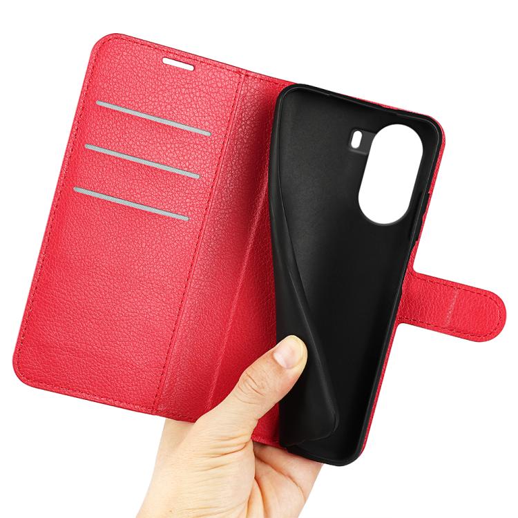 For Xiaomi Poco X7 Pro Litchi Texture Horizontal Flip Leather Phone Case with Holder