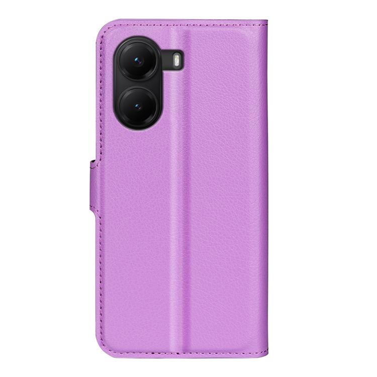 For Xiaomi Poco X7 Pro Litchi Texture Horizontal Flip Leather Phone Case with Holder