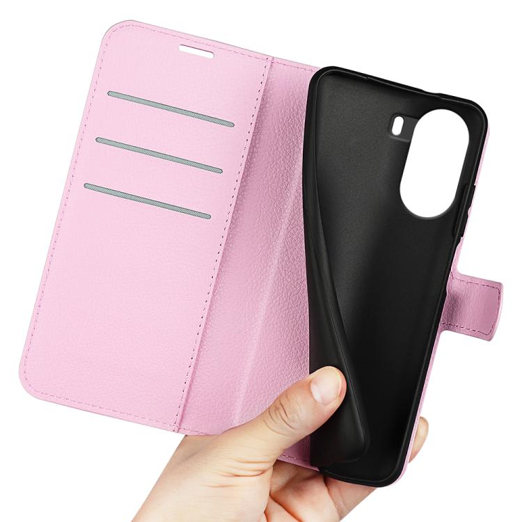 For Xiaomi Poco X7 Pro Litchi Texture Horizontal Flip Leather Phone Case with Holder