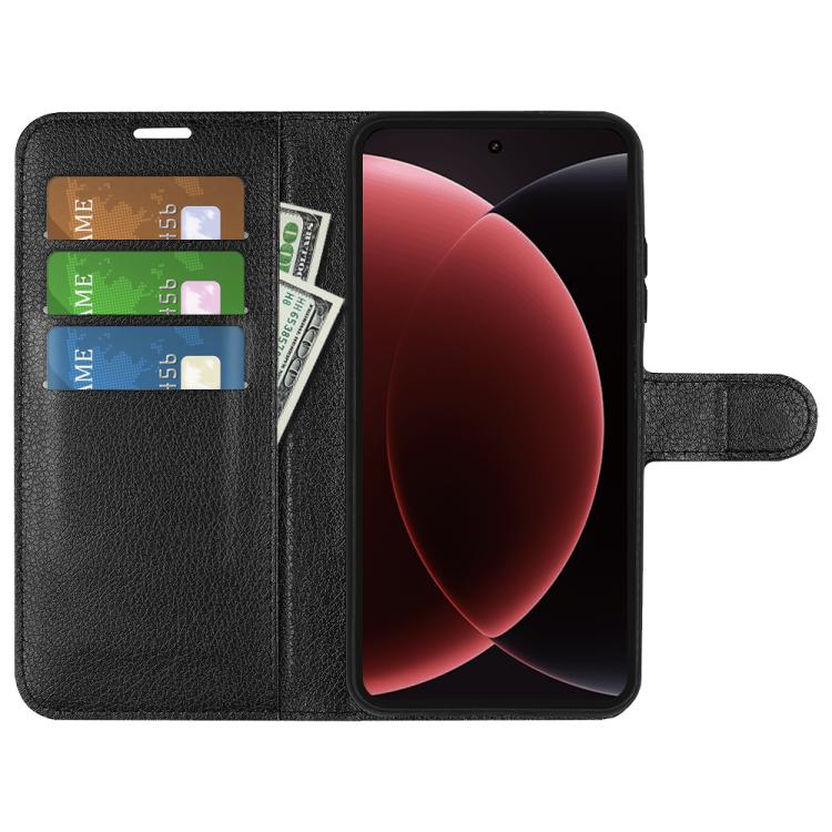 For Xiaomi 15 Ultra Litchi Texture Horizontal Flip Leather Phone Case with Holder