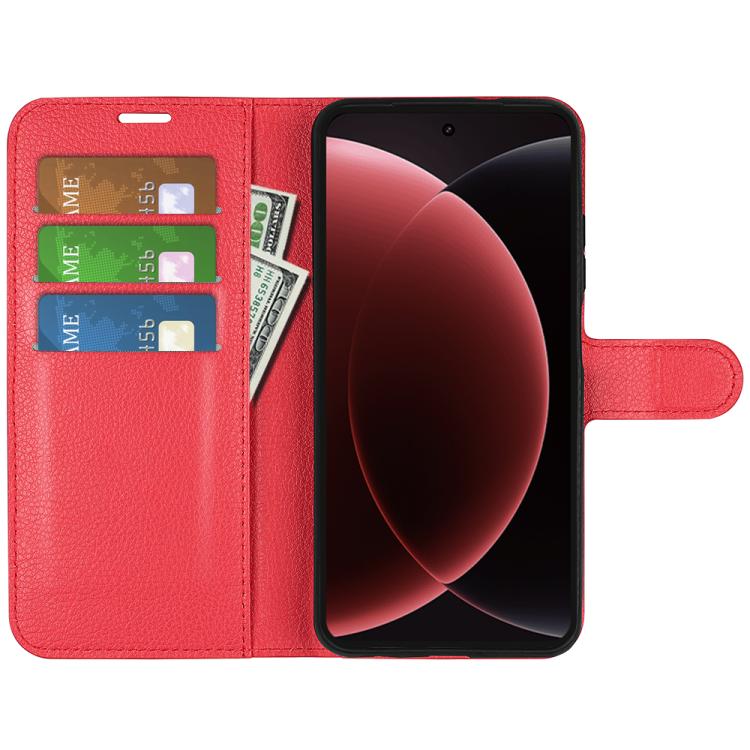 For Xiaomi 15 Ultra Litchi Texture Horizontal Flip Leather Phone Case with Holder