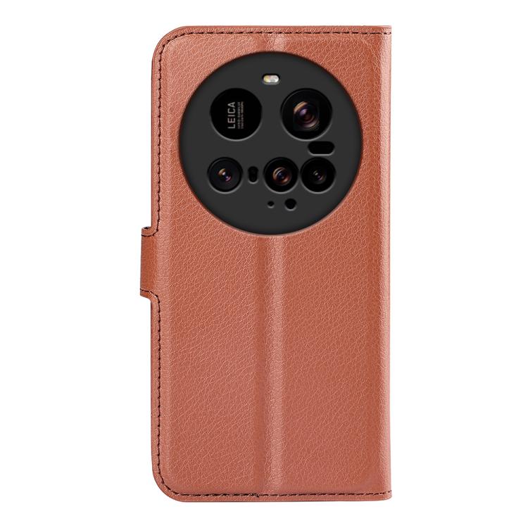 For Xiaomi 15 Ultra Litchi Texture Horizontal Flip Leather Phone Case with Holder