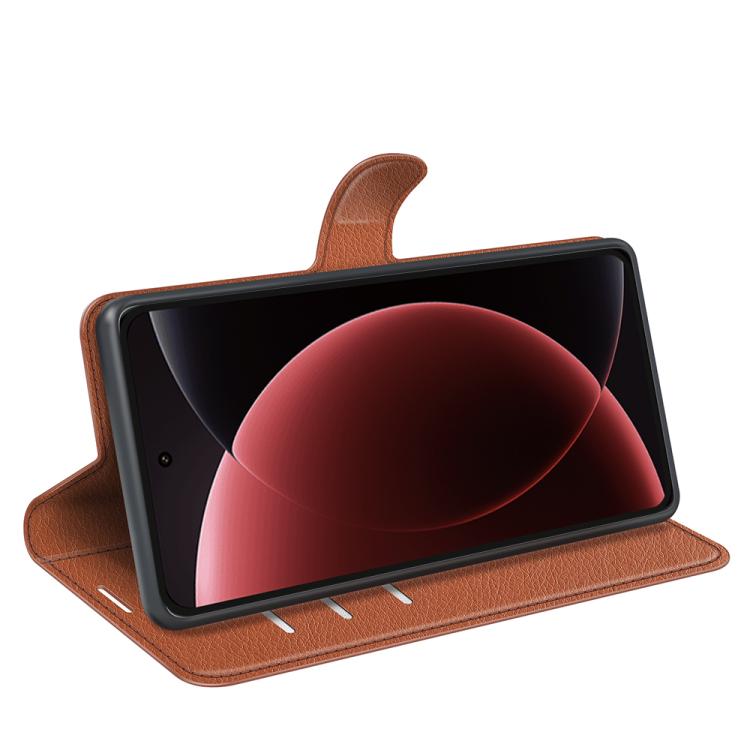 For Xiaomi 15 Ultra Litchi Texture Horizontal Flip Leather Phone Case with Holder