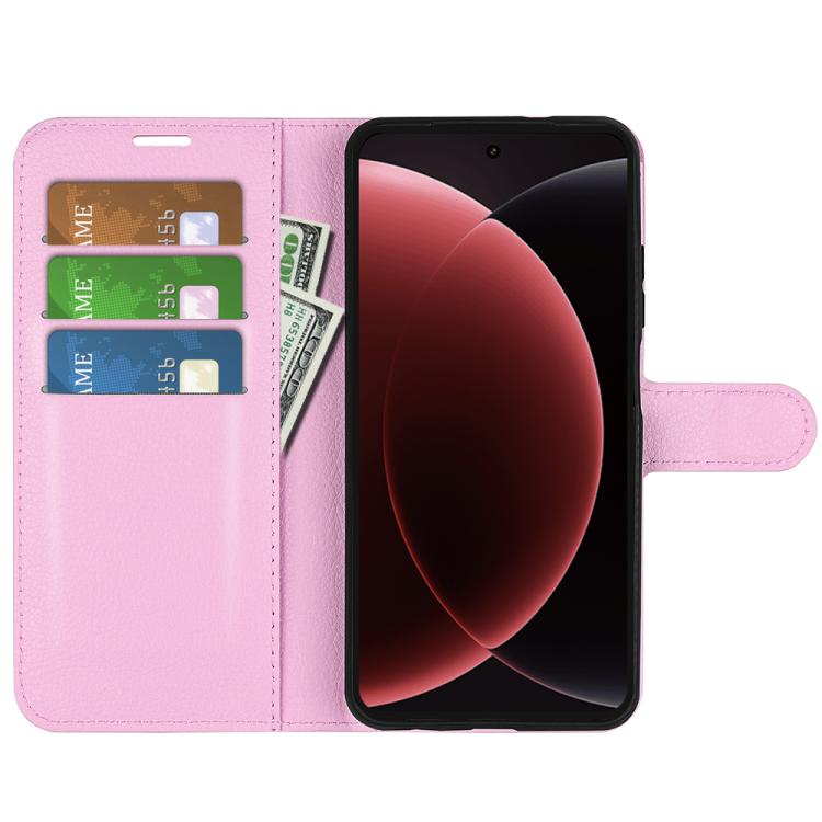 For Xiaomi 15 Ultra Litchi Texture Horizontal Flip Leather Phone Case with Holder