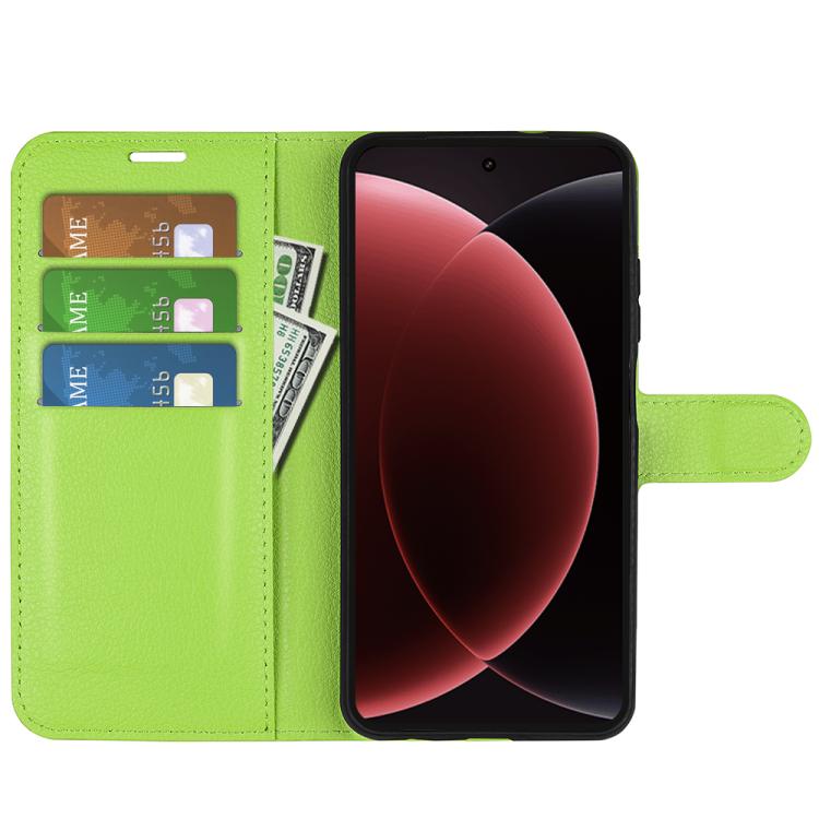 For Xiaomi 15 Ultra Litchi Texture Horizontal Flip Leather Phone Case with Holder