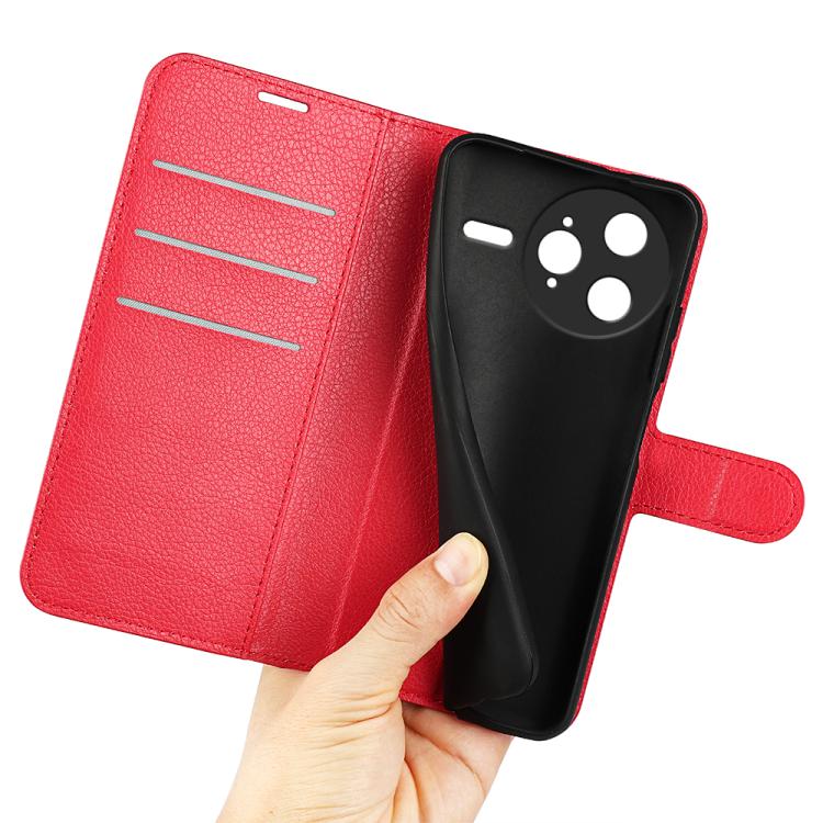 For Redmi K80 Pro / Poco F7 Ultra Litchi Texture Horizontal Flip Leather Phone Case with Holder
