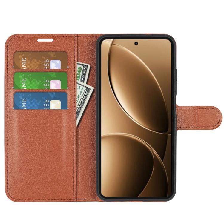 For Redmi K80 Pro / Poco F7 Ultra Litchi Texture Horizontal Flip Leather Phone Case with Holder