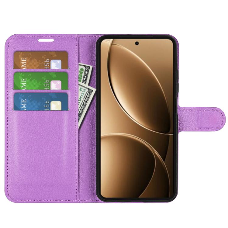 For Redmi K80 Pro / Poco F7 Ultra Litchi Texture Horizontal Flip Leather Phone Case with Holder