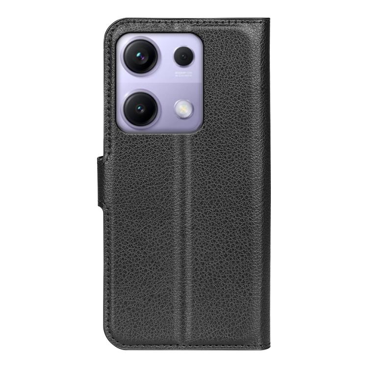 For Redmi Note 14S 4G Litchi Texture Horizontal Flip Leather Phone Case with Holder