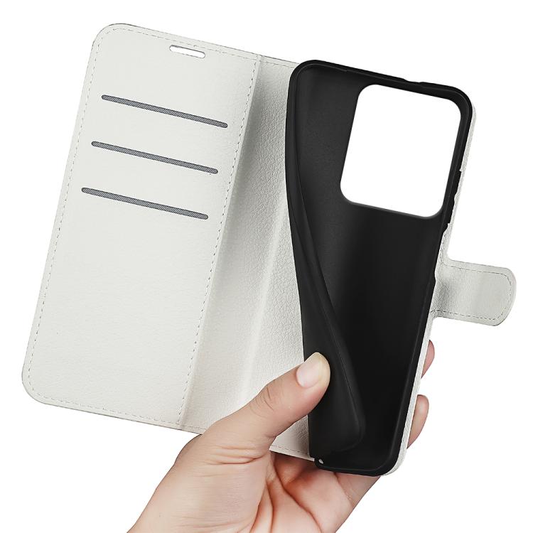 For Redmi Note 14S 4G Litchi Texture Horizontal Flip Leather Phone Case with Holder