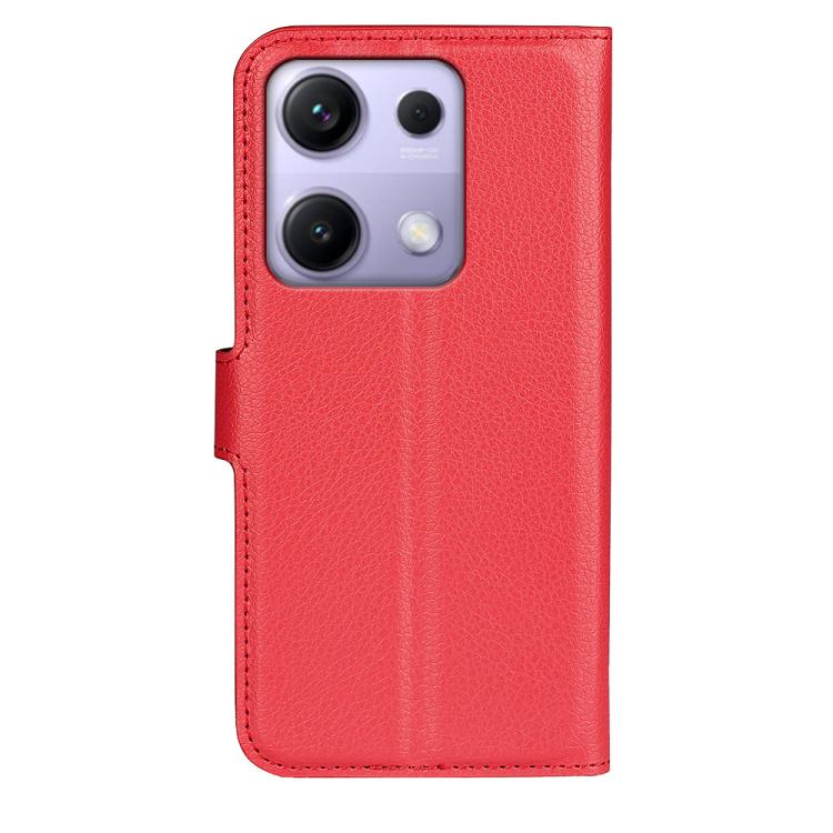 For Redmi Note 14S 4G Litchi Texture Horizontal Flip Leather Phone Case with Holder
