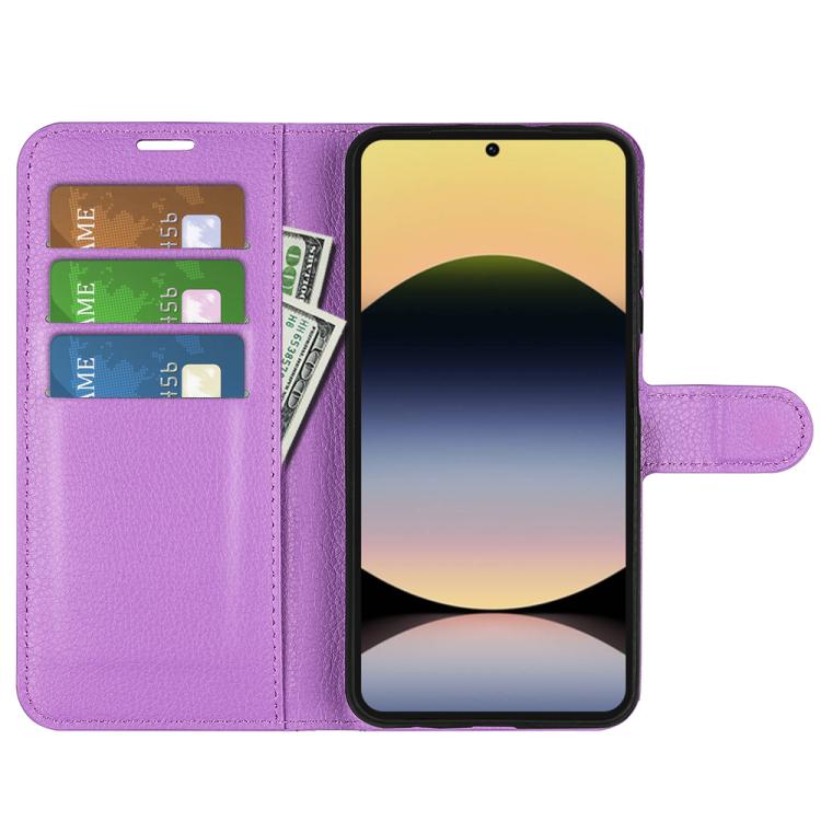 For Redmi Note 14S 4G Litchi Texture Horizontal Flip Leather Phone Case with Holder