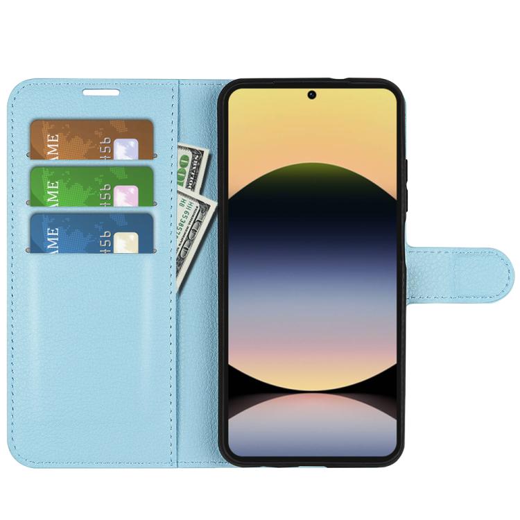 For Redmi Note 14S 4G Litchi Texture Horizontal Flip Leather Phone Case with Holder