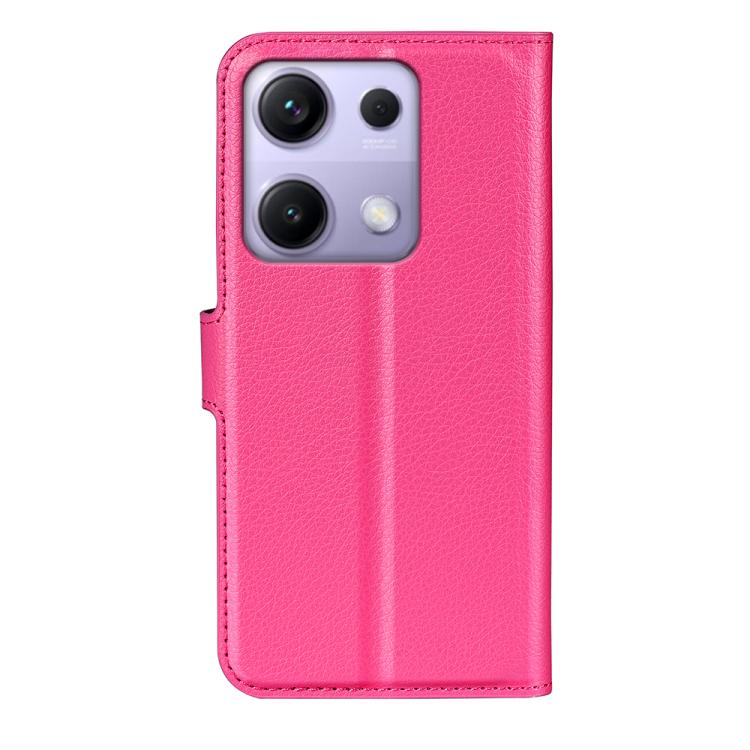 For Redmi Note 14S 4G Litchi Texture Horizontal Flip Leather Phone Case with Holder