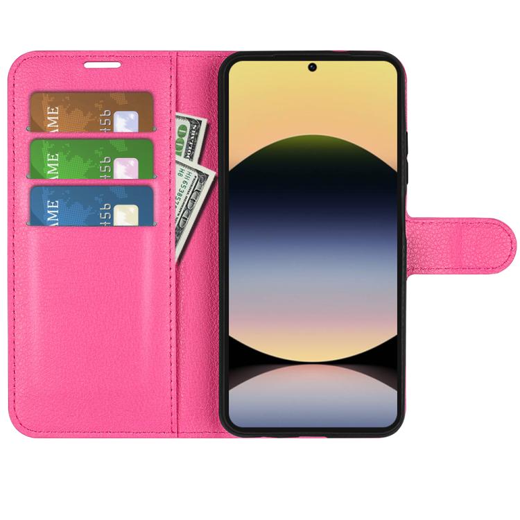 For Redmi Note 14S 4G Litchi Texture Horizontal Flip Leather Phone Case with Holder