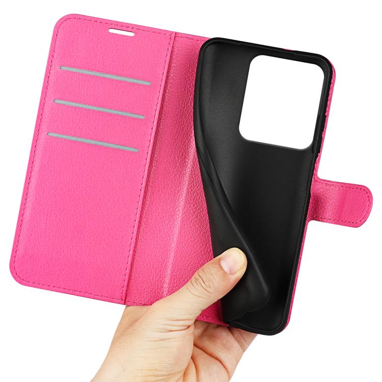 For Redmi Note 14S 4G Litchi Texture Horizontal Flip Leather Phone Case with Holder