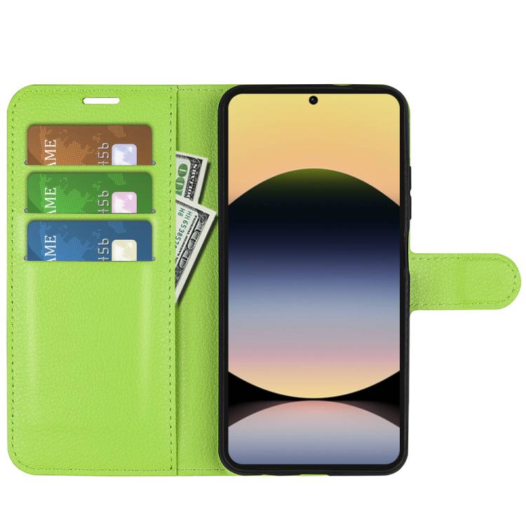 For Redmi Note 14S 4G Litchi Texture Horizontal Flip Leather Phone Case with Holder