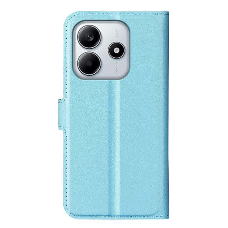 For Redmi Note 14 4G 164.84mm Litchi Texture Horizontal Flip Leather Phone Case with Holder