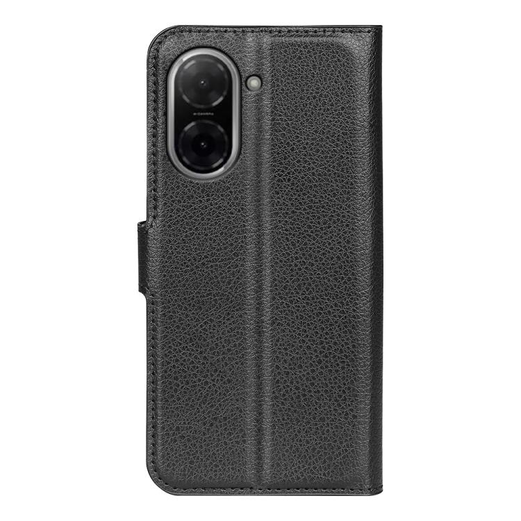 For Redmi A5 4G 173.3mm Litchi Texture Horizontal Flip Leather Phone Case with Holder