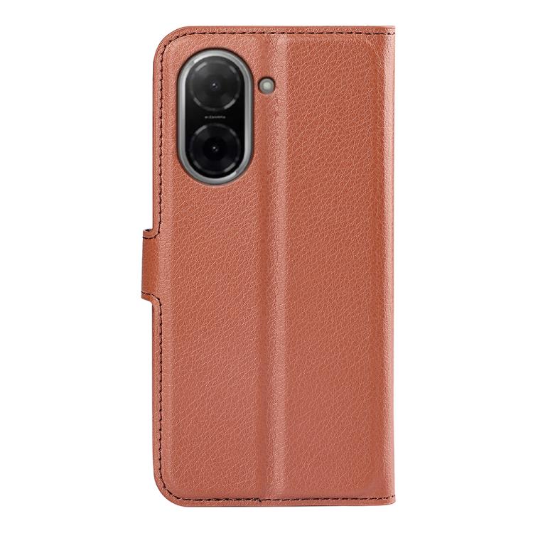 For Redmi A5 4G 173.3mm Litchi Texture Horizontal Flip Leather Phone Case with Holder