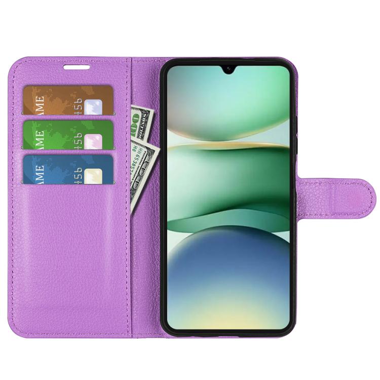 For Redmi A5 4G 173.3mm Litchi Texture Horizontal Flip Leather Phone Case with Holder