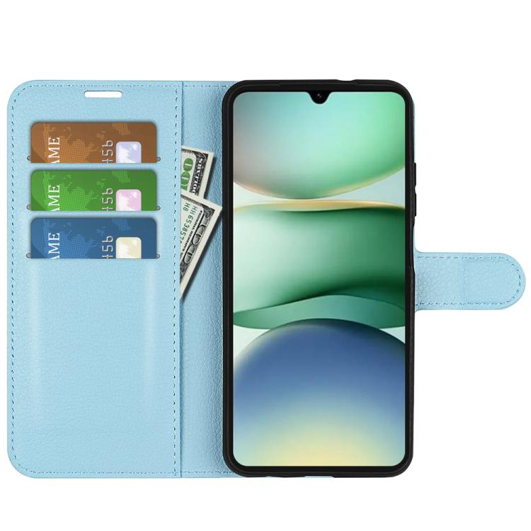 For Redmi A5 4G 173.3mm Litchi Texture Horizontal Flip Leather Phone Case with Holder