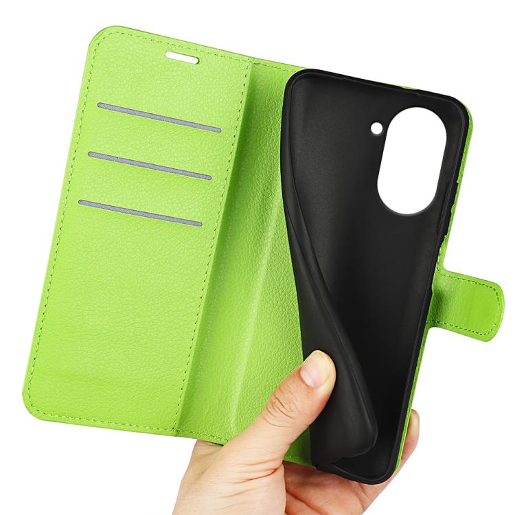 For Redmi A5 4G 173.3mm Litchi Texture Horizontal Flip Leather Phone Case with Holder