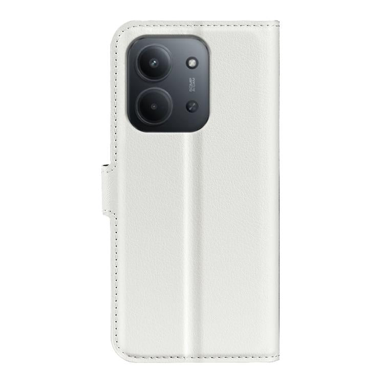 For Redmi 15C 5G / 4G EU 173mm Litchi Texture Horizontal Flip Leather Phone Case with Holder
