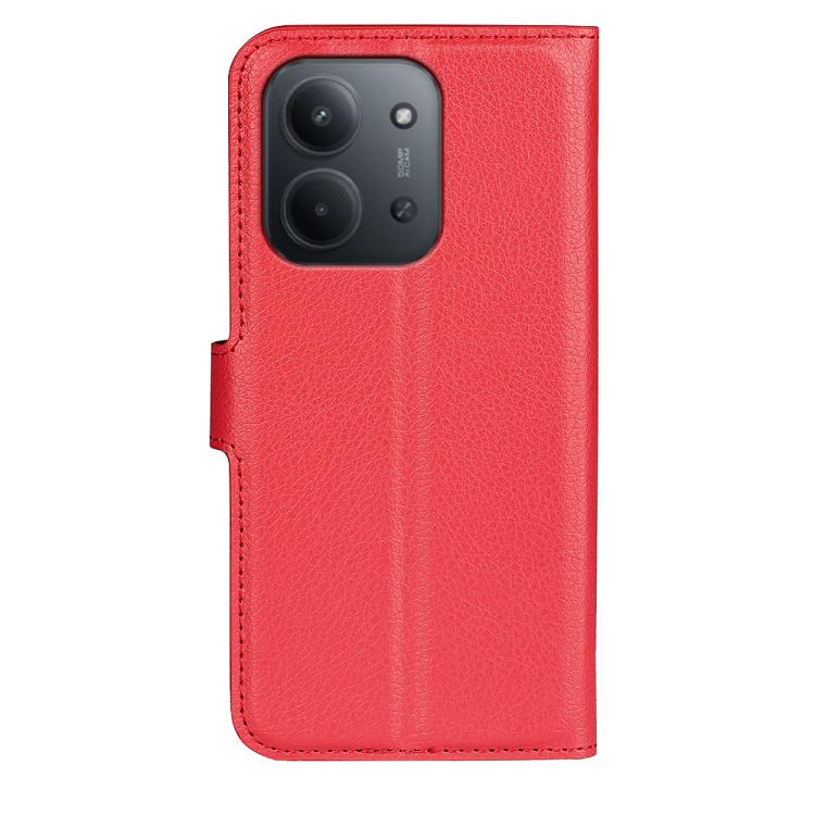 For Redmi 15C 5G / 4G EU 173mm Litchi Texture Horizontal Flip Leather Phone Case with Holder