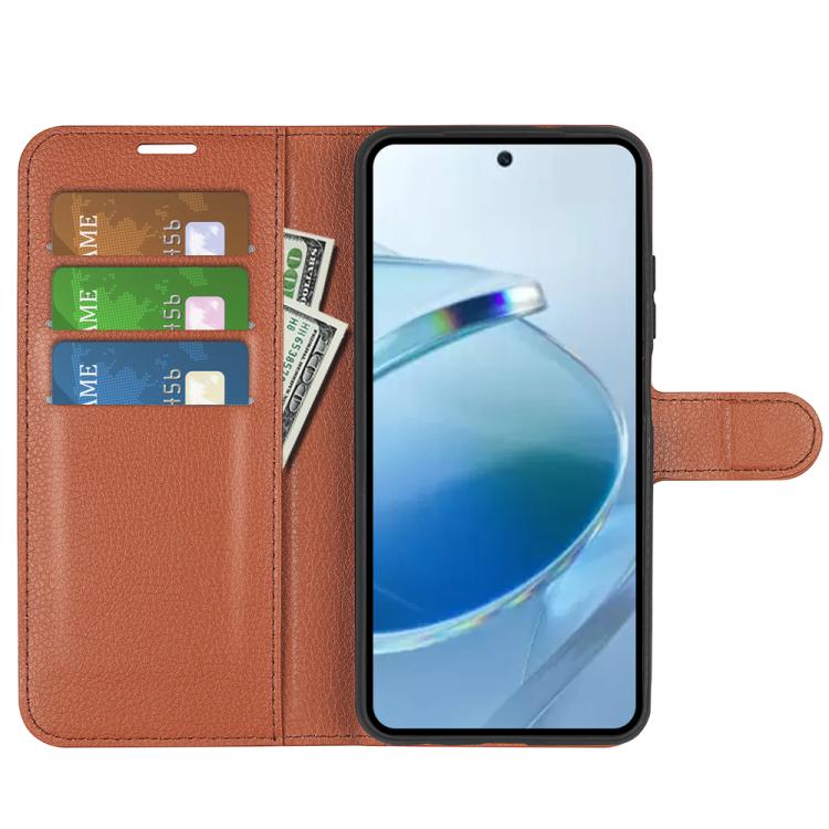 For Redmi 15C 5G / 4G EU 173mm Litchi Texture Horizontal Flip Leather Phone Case with Holder
